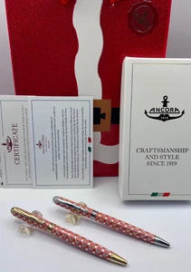 Juego de 2 rodillos NARANJA RAPIDE by Ancora Faber NUEVOS bolígrafos hechos a mano en ITALIA - Imagen 1 de 7