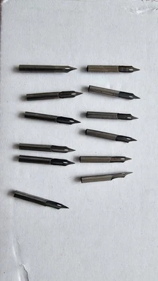 Lot of (12) Hunt Artists' Pen Nibs Crow Quill No. 102 USA MADE Y6 - Image 1 of 4