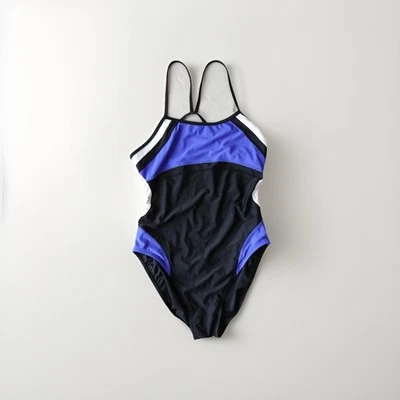 Nike One Piece Swimsuit – Women’s Size 10 – Navy Blue Racerback - Image 1 of 4