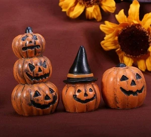 Miniature Fairy Garden Set of 3 Halloween Jack-O-Lanterns - Buy 3 Save $5 - Picture 1 of 1