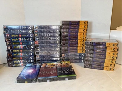 Lot of 44 Star Trek Deep Space Nine, Voyager  & Generations Movie VHS New/Sealed - Image 1 of 4