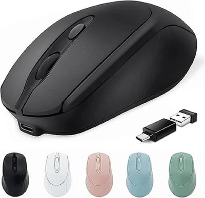 Bluetooth Wireless Mouse USBC for Mac Book Pro/Laptop/Computer, Silent Rechargea - Image 1 of 4