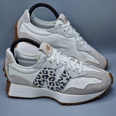 New Balance 327 Trainers Sea Salt Leopard Womens Size UK 5 - Image 1 of 4
