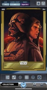 Star Wars Card Trader Gold CTI What Remains (Darth Vader) Super Rare *DIGITAL* - Picture 1 of 2