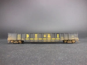 HO SCALE WEATHERED DTI 9641 DT&I 50' GONDOLA - Picture 1 of 4