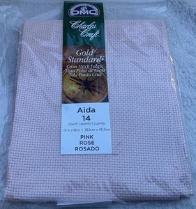 BN Charles Craft Gold Standard Panno Aida Rosa 14 pezzi 15” x 18” - Foto 1 di 2