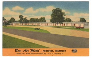 Postkarte Bon-Air Motel AAA Prospect Kentucky US Highway 42 Louisville Tourismus - Bild 1 von 2