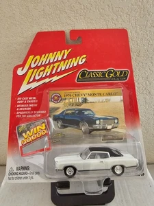 Johnny Lightning Classic Gold Collection 1970 Chevy Monte Carlo White F54 - Picture 1 of 1