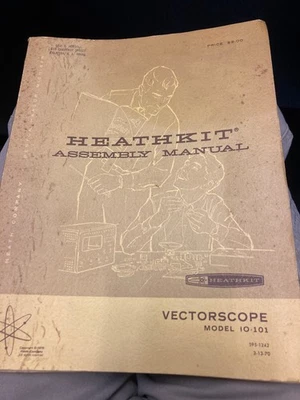 Vectorscopio Heathkit modelo IO-101 manual Foto 1 de 2