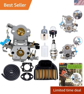 Complete Husqvarna 455 Rancher Carburetor Replacement Kit with Essential Parts - Bild 1 von 10