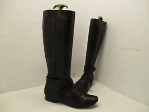Cole Haan schwarze kniehohe Damen-Reiterstiefel aus Leder Größe 8,5 B-Stil D40889 - Bild 1 von 9