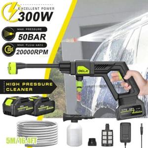 Cordless Pressure Washer Gun 3 Water Supply 2 Batteries 725PSI 6 in 1 Nozzle - Picture 1 of 12
