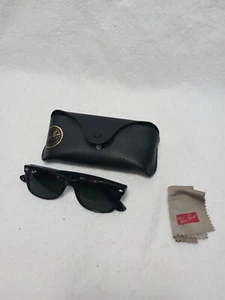 Ray-Ban RB2132 Wayfarer 601-S/78 Sonnenbrille 55-18-145 mattschwarzes Gestell - Bild 1 von 9