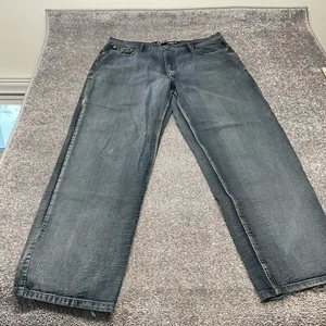 Vtg Y2K Brooklyn Express Baggy Jeans 42 X 34 Skater Wide Leg - Picture 1 of 12