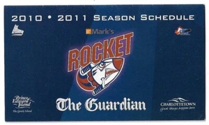 2010-11 PEI Rocket QMJHL - LHJMQ Hockey Spielplan!!! The Guardian & Moose Light - Bild 1 von 1