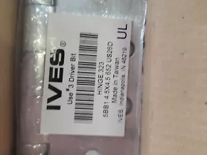 6 Ives Hinge Set 323 5BB1 4.5" x 4.5" Full Mortise Five Knuckle 652 US26D - Picture 1 of 4