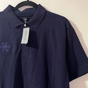Polo unisex Osaka basic blu navy taglia grande 100% cotone biologico Osaka hockey - Foto 1 di 10