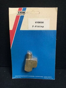 TRW Service Line Solid Brass T-Fitting 610606 Made In The USA (1 male & 2 female - Picture 1 of 6