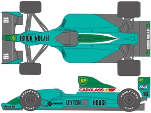 Hoja de calcomanías SHUNKO escala 1:20 Leyton House CG901B F1 traje Tamiya kit - Imagen 1 de 4