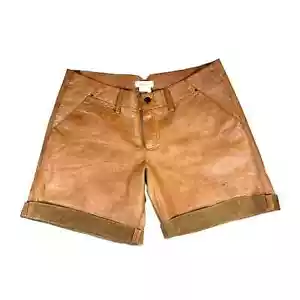 Anthropologie Jakett...ect Shorts mit Manschetten aus echtem Leder - Bild 1 von 12