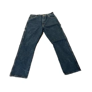 Vintage Dickies Carpenter Hose Straight Leg Blau Denim Jeans 36x34 Workwear 90’s - Bild 1 von 11