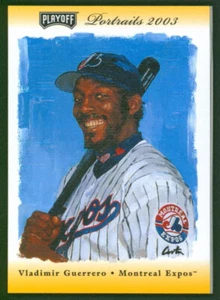 2003 Playoff Portraits Materials Gold VLADIMIR GUERRERO Jersey Rare Expos SP /25 - Picture 1 of 3