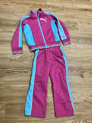 Chándal Puma Niñas 2 piezas Rosa y Azul Talla 4 Foto 1 de 4
