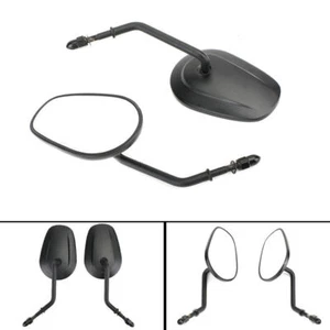 Rear View Mirrors New Motorcycle Black Fit For Harley Fat Bob FXDF 2008-2017 - Picture 1 of 12