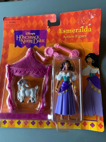 Vintage 1996 Hunchback Notre Dame ESMERALDA Action Figure DISNEY Mattel 5" Cover