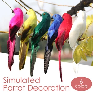 Simulación Loro Creativo Césped Estatuilla Adorno Decoración Animal Pájaro - Imagen 1 de 14