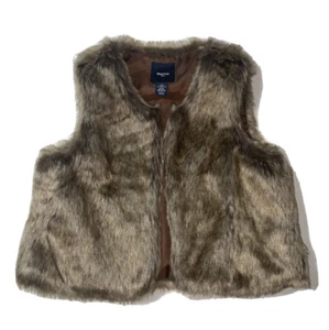 Preowned- Gap Kids Sleeveless Faux Fur Vest Girls (Size L) - Picture 1 of 6