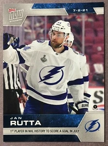 2020-21 NHL Topps Now Stickers WK 25 #220 Jan Rutta Tampa Bay Lightning /435 - Picture 1 of 1