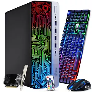 HP RGB G3 Gaming Desktop Computer Intel i5-6500 16GB 1TB NVIDIA GT 1030 Win 10 - Picture 1 of 8