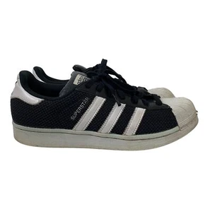 Adidas Men’s Superstar Sneakers in Core Black and White Blokecore Sz 8 - Picture 1 of 9
