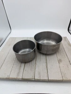 2er Set Trend Edelstahl Rührschüssel Servieren klein 5 1/2" 4" - Bild 1 von 8