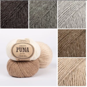Drops Puna Alpaca Double-knit DK Superfine Soft Knitting Yarn Crochet 50gr Balls - Picture 1 of 14
