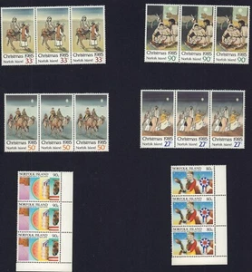 NORFOLK ISLAND 1985 371-372, 373-376 AGRICOLTURA NATALE MINT MNH - Foto 1 di 1