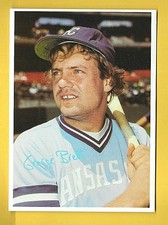 GEORGE BRETT 1980 TOPPS SUPER WHITE-BACK  #14  5" x 7"   ROYALS
