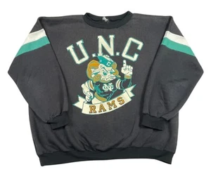 UNIVERSITY OF NORTH CAROLINA RAMS UNC Jumper Logo Fleece Unisex Vintage Size 3XL - Picture 1 of 11