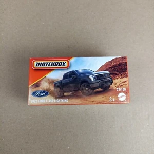 Matchbox 2025 Power Grabs 2022 Ford F-150 Lightning Black - Picture 1 of 1