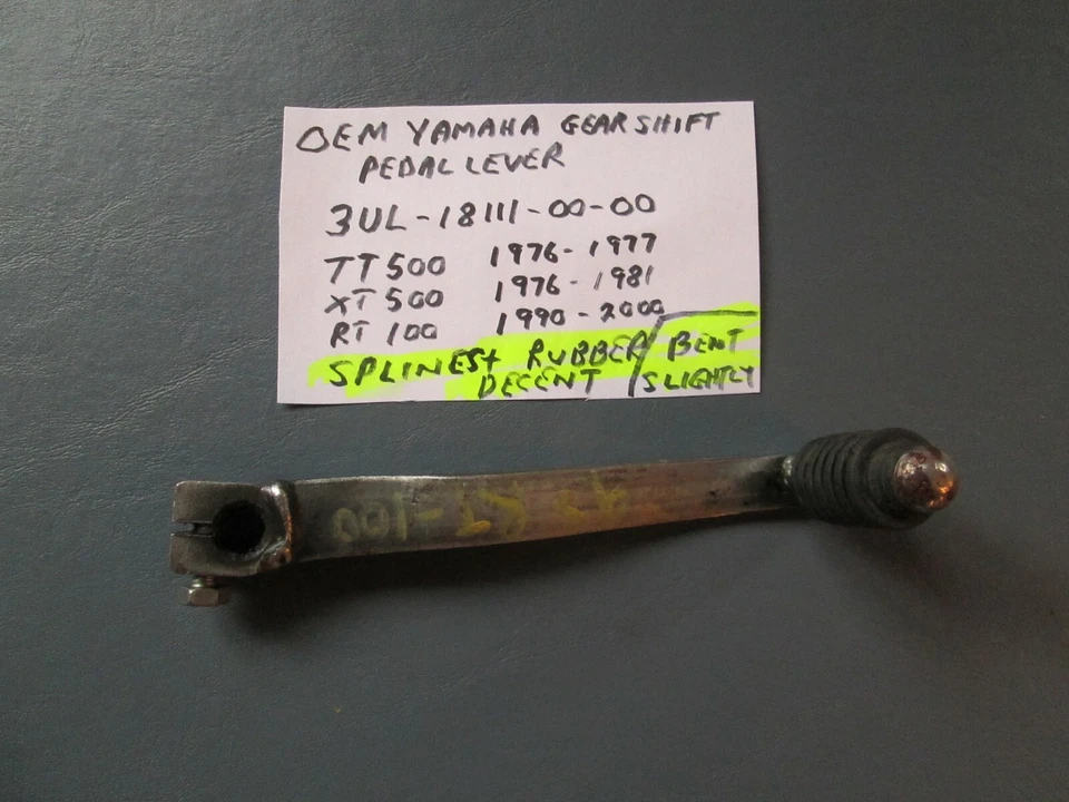 OEM YAMAHA TT500 / XT500 / RT100 palanca de pedal de cambio de marchas 3UL-18111-00-00 Foto 1 de 4