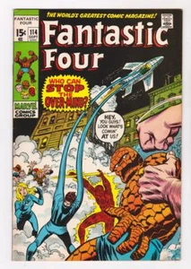 FANTASTIC FOUR 114 (VF/NM 9.0) KEY - 1st FULL APPEARENCE of OVERMIND / 1971 * - Picture 1 of 1