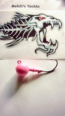 10 Cabezas de Plantilla Bucktail Bola Redonda Fluke Striper Bajo Bacalao Trucha Foto 1 de 2