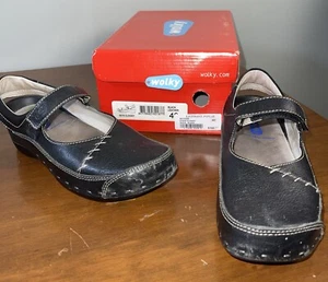 WOLKY Mary Jane Strap Brown Comfort Walking Shoes Clogs EU 40 US 9-9.5 - Picture 1 of 9