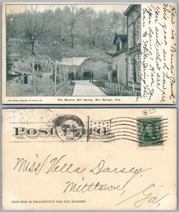 HOT SPRINGS AR MAURICE HOT SPRING 1906 UNDIVIDED ANTIQUE POSTCARD - Imagen 1 de 1