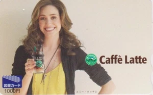 Carte prépayée JAPON - FEMME / Pub CAFE - WOMAN GIRL COFFEE adv.  JAPAN card - Bild 1 von 1