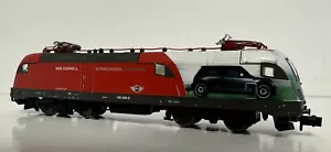 MINITRIX BR 182 256-8 LOCO IN MINI COOPER LIVERY - DCC Installed - Picture 1 of 11