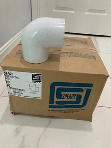 Spears 406-025 90 Degree Elbow Socket SCH 40 2 1/2" PVC - 10 QTY - Picture 1 of 4