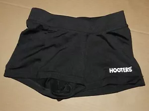Hooters Black Uniform Shorts High Rise Spandex Womens XX-Small 1 1/2" Inseam - Picture 1 of 4