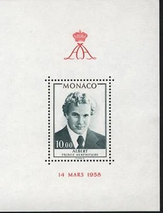 MONACO MNH Sc 1166 Block Prinz Albert - Bild 1 von 1